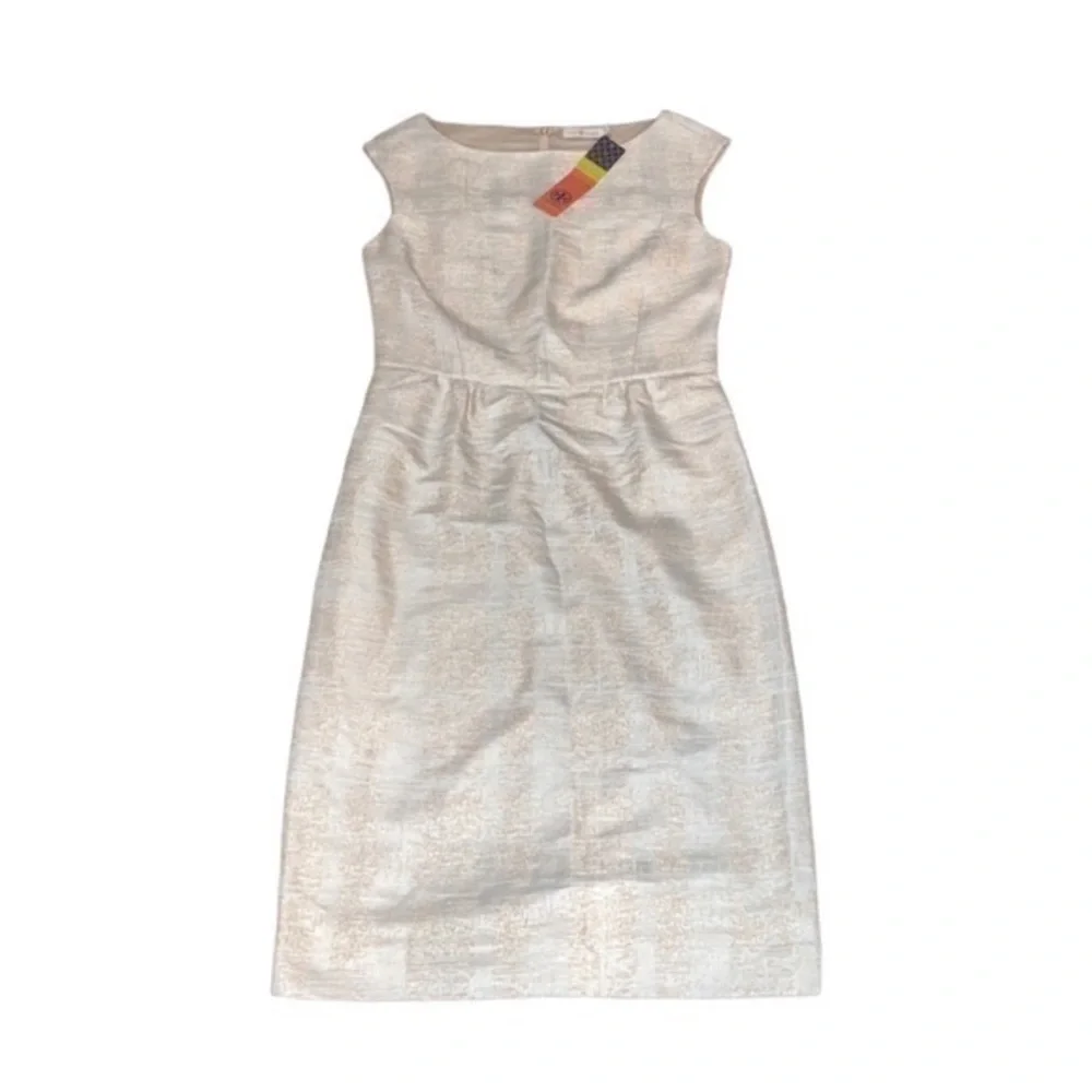 NWT Tory Burch Fatima Woven Midi Sheath‎ Sleeveless Dress